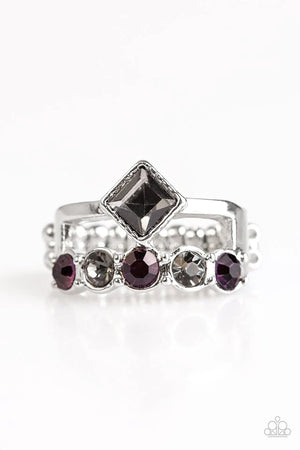 Gone With The Glitter - Purple Paparazzi  Ring