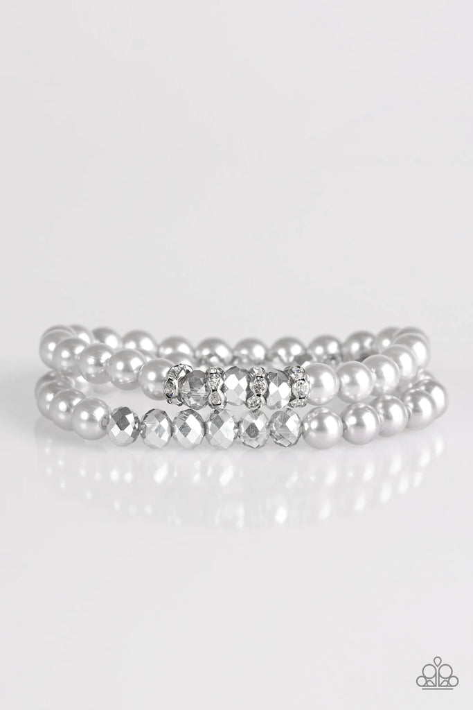 Get A BALLROOM! - Silver Paparazzi   Bracelet