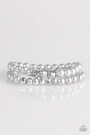 Get A BALLROOM! - Silver Paparazzi   Bracelet