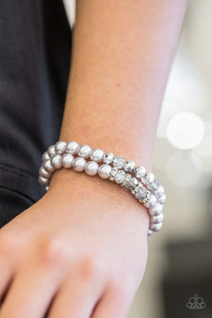 Get A BALLROOM! - Silver Paparazzi   Bracelet
