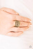 Go To GRATE Lengths - Brass Paparazzi  Ring