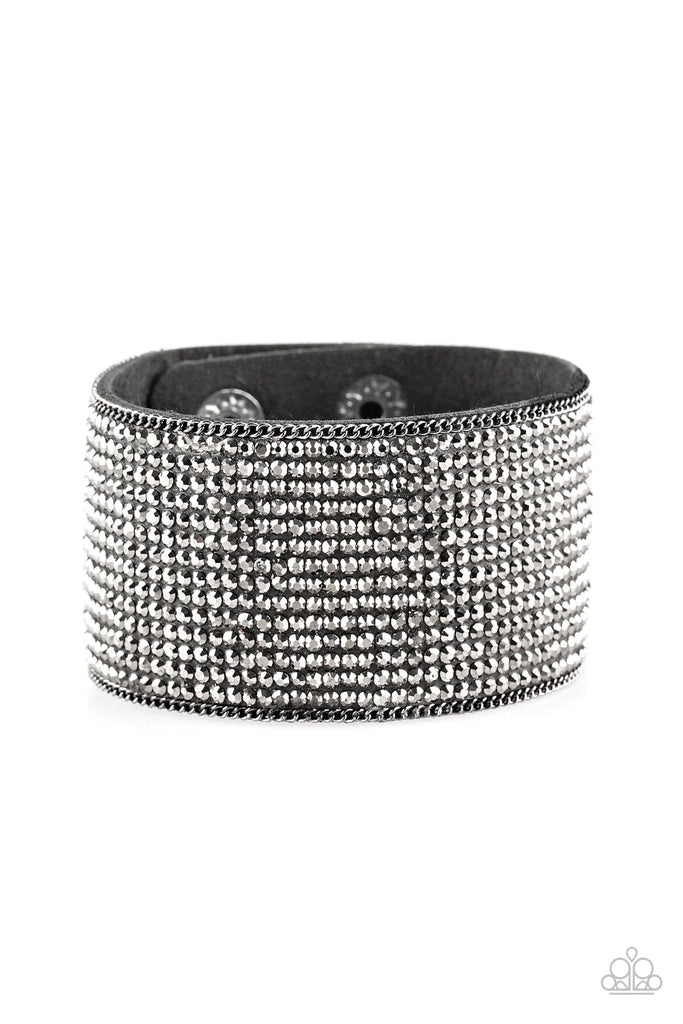 Glitter Gossip - Black Paparazzi  Bracelet