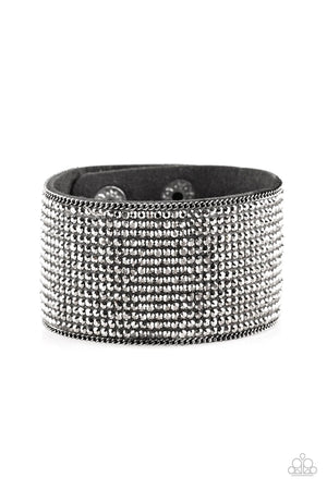 Glitter Gossip - Black Paparazzi  Bracelet