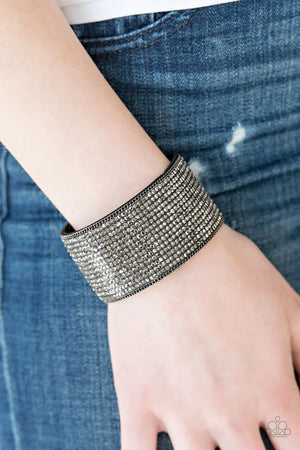 Glitter Gossip - Black Paparazzi  Bracelet