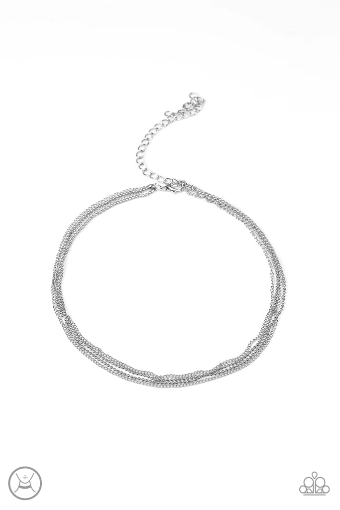If You Dare - Silver Paparazzi  Necklace