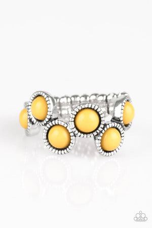 Foxy Fabulous - Yellow Paparazzi  Ring