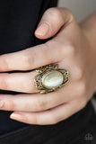Fairytale Flair - Brass Paparazzi  Ring