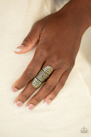 Guru Grunge - Brass Paparazzi  Ring