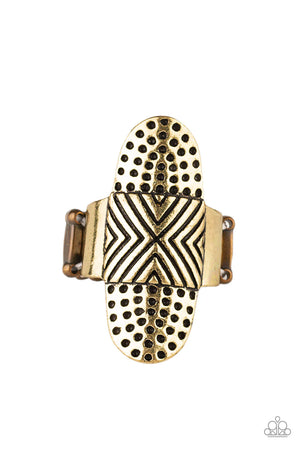 Guru Grunge - Brass Paparazzi  Ring
