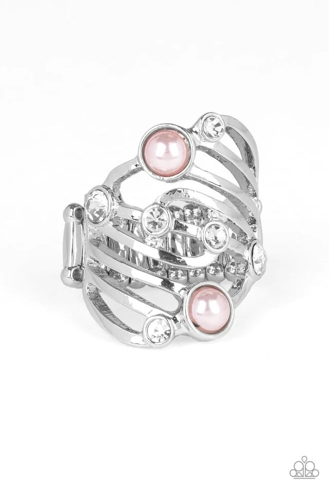 Dancing Diamonds - Pink Paparazzi  Ring