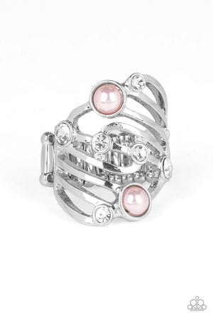Dancing Diamonds - Pink Paparazzi  Ring