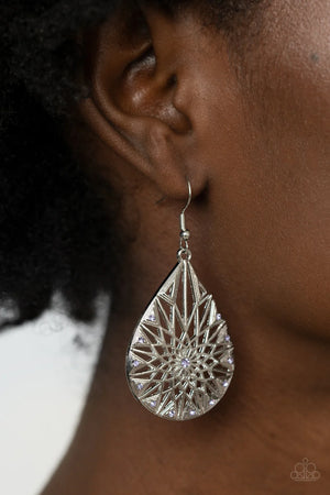 Icy Mosaic - Purple Paparazzi  Earrings