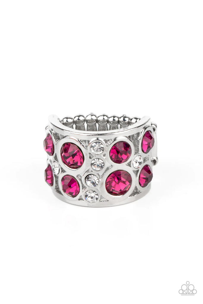 High Roller Royale  - Pink Paparazzi  Ring