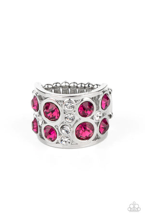 High Roller Royale  - Pink Paparazzi  Ring