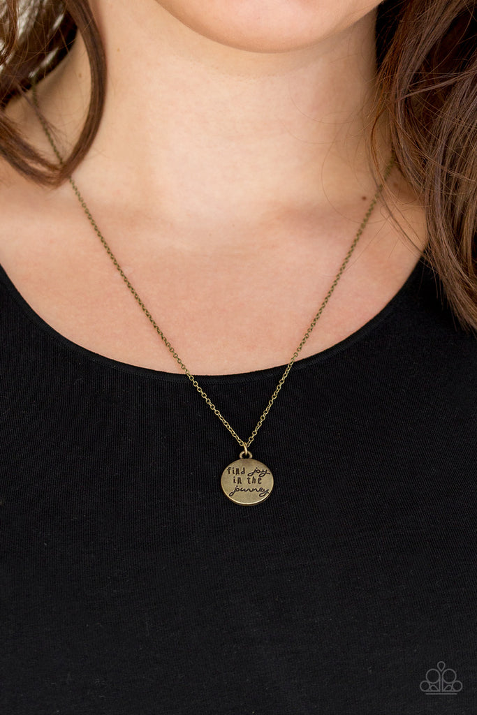 Find Joy - Brass  Paparazzi Necklace