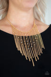 First Class Fringe - Gold Paparazzi Accessories