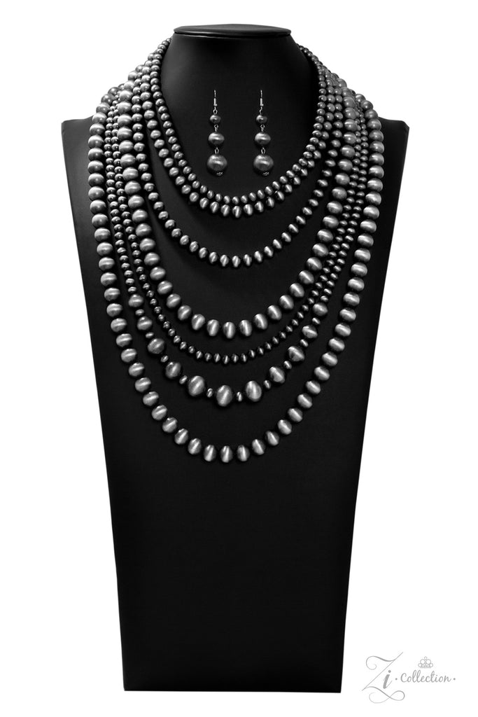 INSTINCT ~ 2019 Paparazzi Zi Collection (Vintage) Gunmetal Cat Eye Beads Necklace
