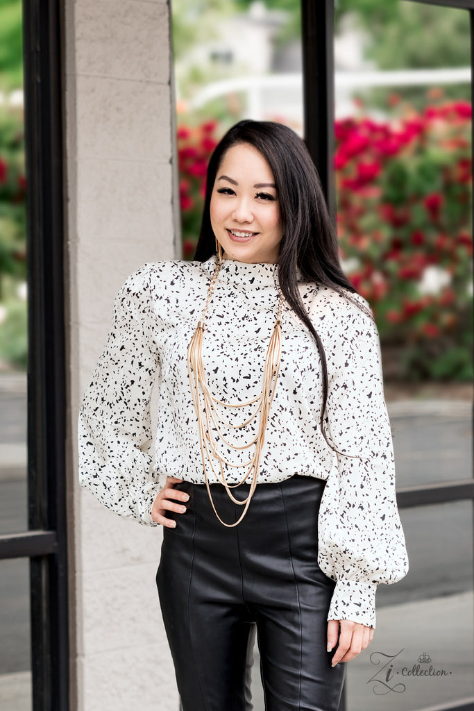 COMMANDING ~  Paparazzi Accessories ~ 2020 Zi Collection (RETIRED) Gold Necklace