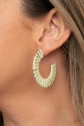 A Chance of RAINBOWS - Green  Paparazzi Accessories Earrings