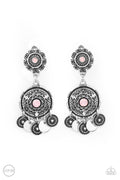 A DREAMCATCHER Come True - Pink Paparazzi Clip On Earrings
