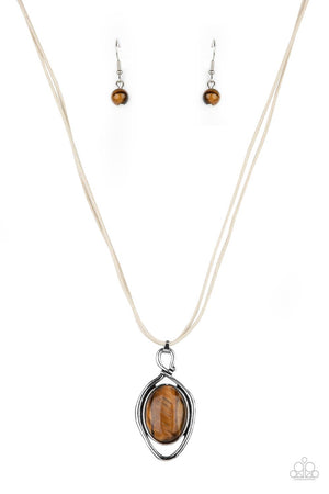 Desert Mystery - Brown  Paparazzi Necklace