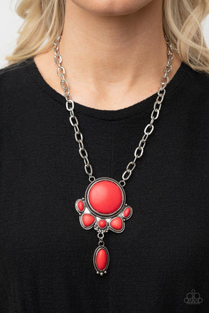 Geographically Gorgeous - Red Paparazzi Accessories