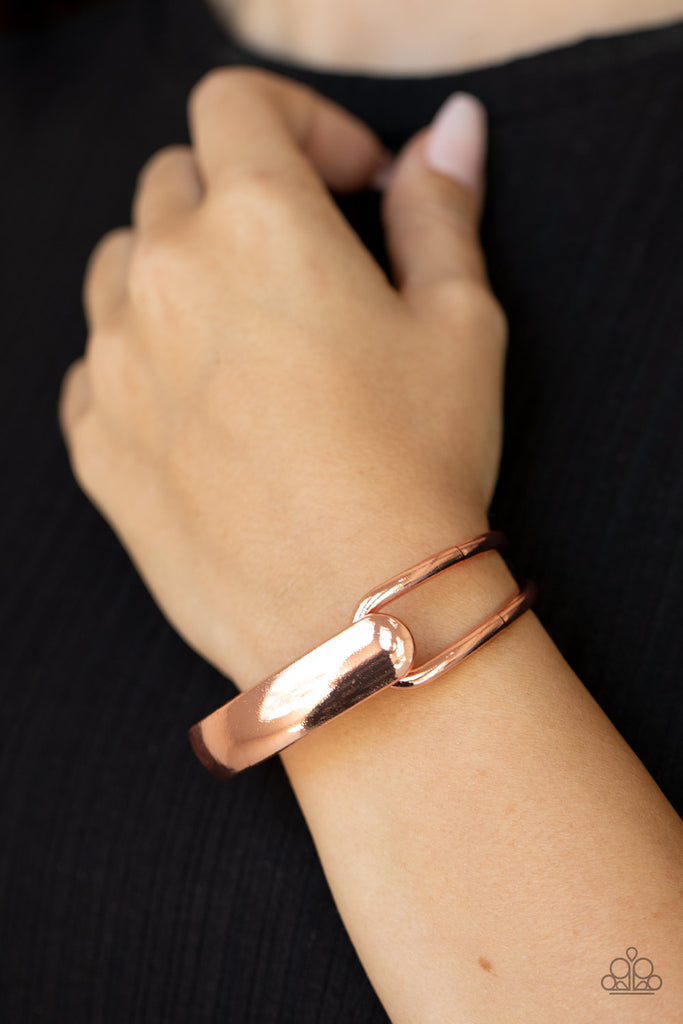 Couture-Clutcher - Copper  Paparazzi Bracelet
