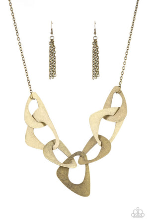 Guide To The Galaxy - Brass Paparazzi  Necklace