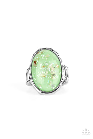 Glittery With Envy - Green Paparazzi Accessories