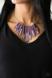FAN-tastically Deco - Purple  Paparazzi Short Necklace