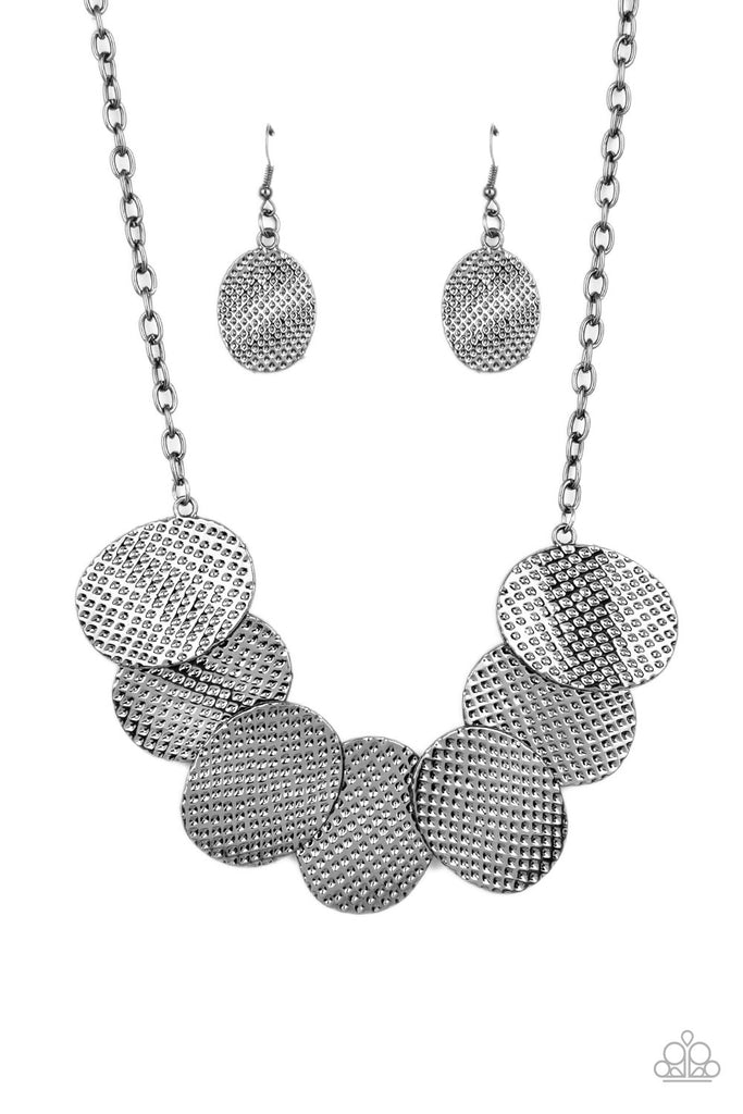 Industrial Wave - Black Paparazzi Necklace
