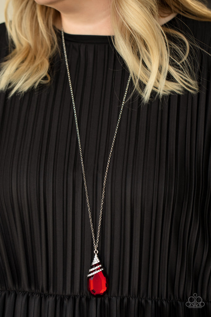 Demandingly Diva - Red  Paparazzi Long Necklace