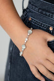 Storybook Beam - White Paparazzi Cat's Eye Bracelet
