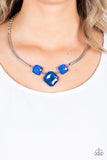 Divine IRIDESCENCE - Paparazzi Short Blue Necklace