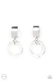 Clear Out! - White Paparazzi Clip On Earrings