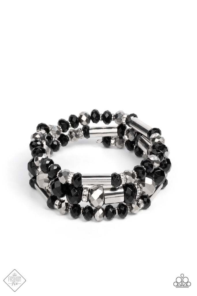 Dynamic Dazzle - Black Fashion Fix Paparazzi Bracelet
