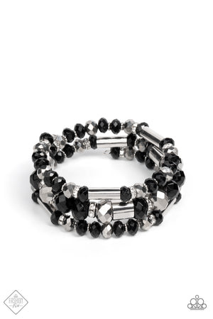 Dynamic Dazzle - Black Fashion Fix Paparazzi Bracelet