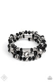Dynamic Dazzle - Black Fashion Fix Paparazzi Bracelet