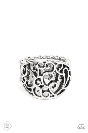 Dreamy Date Night - Silver  Paparazzi Ring
