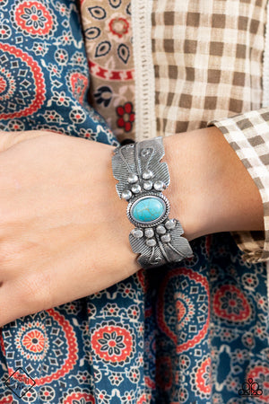 Desert Haven - Blue Fashion Fix Paparazzi Bracelet
