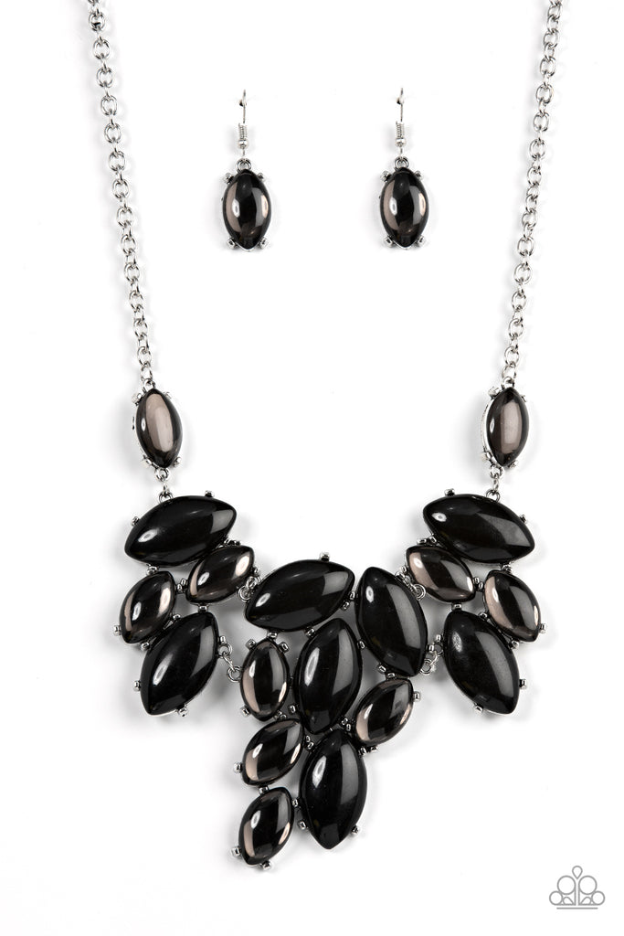 Date Night Nouveau - Black Paparazzi Acrylic Beads Necklace