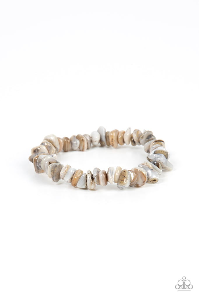 Grounded for Life - Multi Paparazzi Urban Stretchy Pebble Bracelet