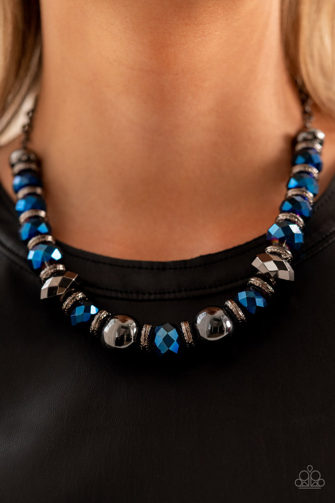 Interstellar Influencer - Blue Paparazzi Necklaces
