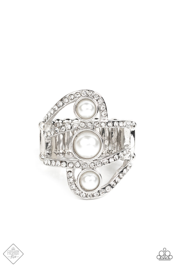 Color Me Envious - White Paparazzi Fashion Fix Ring