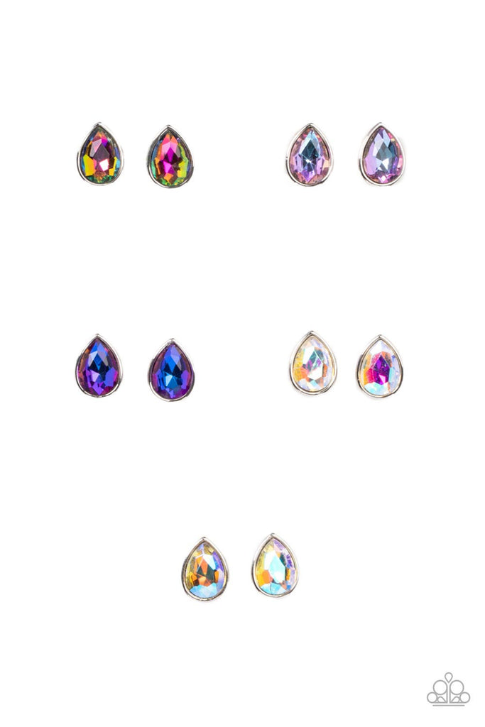 Iridescent Oversized Teardrop Starlet Shimmer Earring