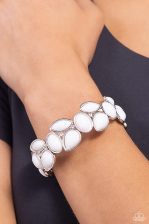 Gondola Groves - White Paparazzi Stretchy Bracelet
