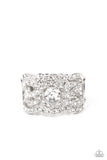 Doting on Dazzle - White Paparazzi LOP Bling Ring