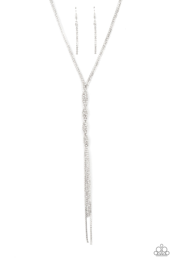 Impressively Icy - White  Paparazzi LOP Necklace