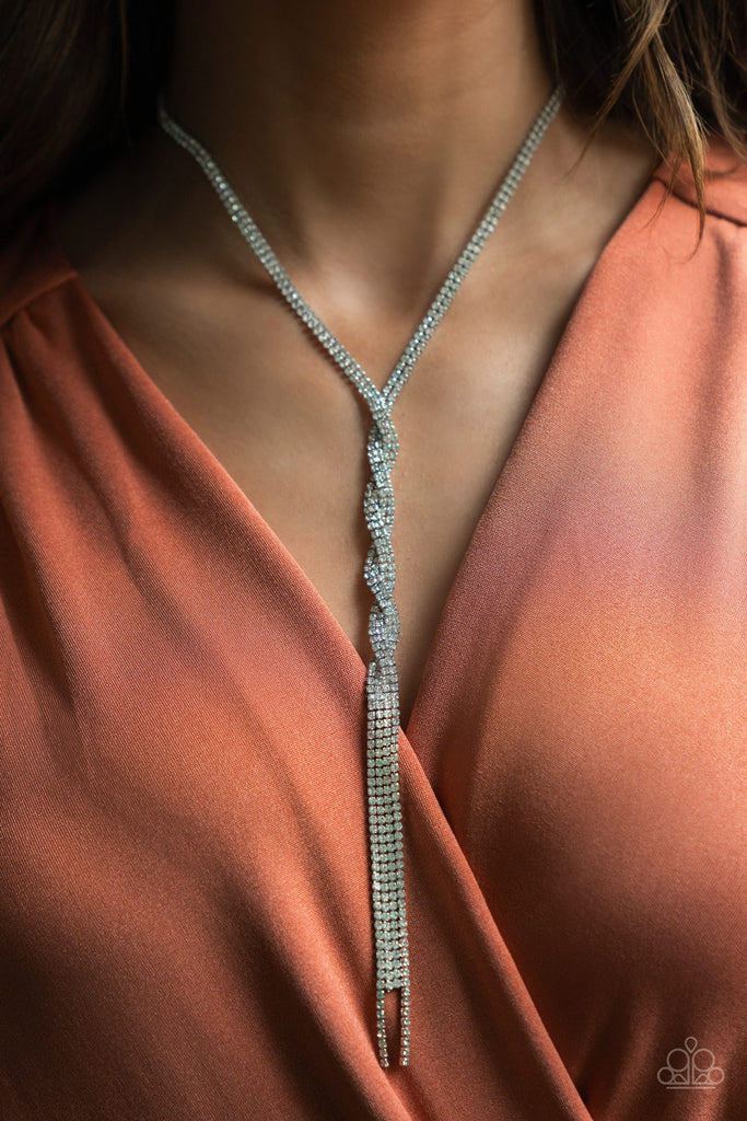 Impressively Icy - White  Paparazzi LOP Necklace