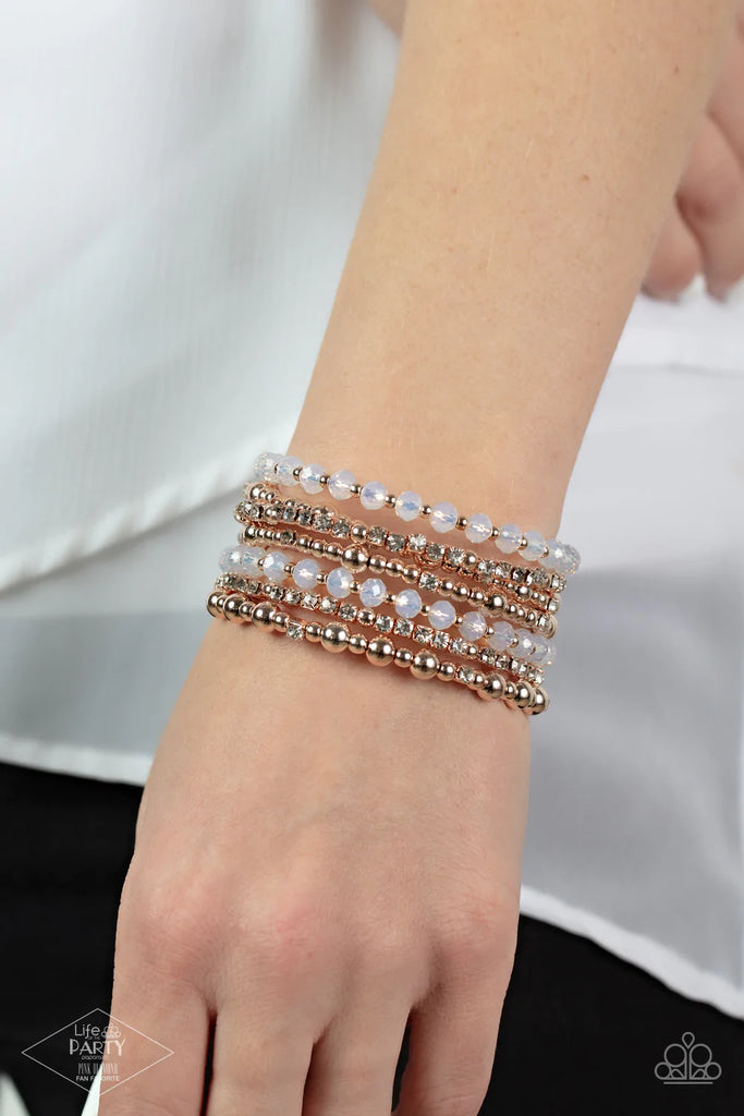 ICE Knowing You - Rose Gold Paparazzi  Bracelet